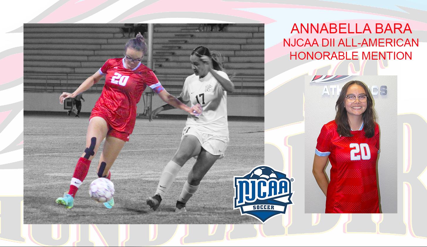 Annabella Bara Earns 2021 NJCAA DII All-American Honorable Mention