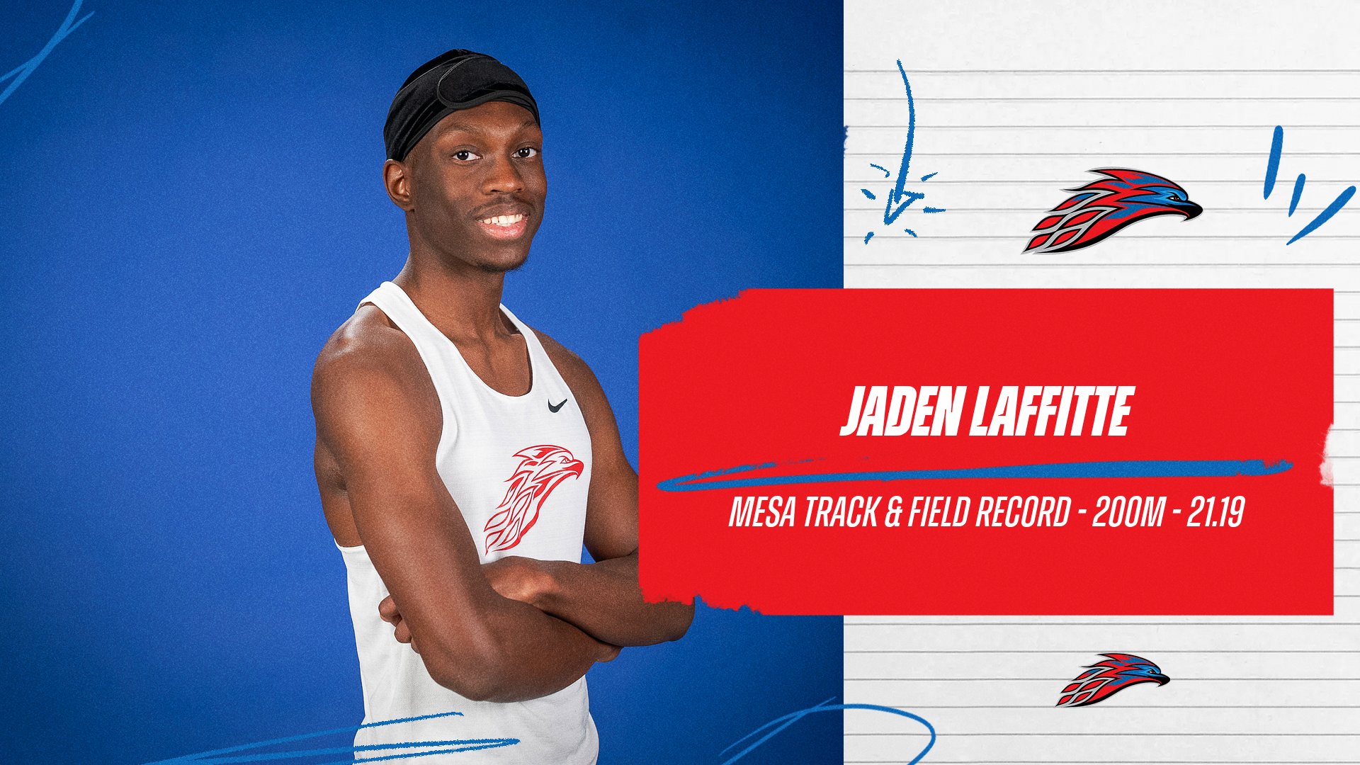 JADEN LAFFITTE BREAKS SCHOOL RECORD IN 200M
