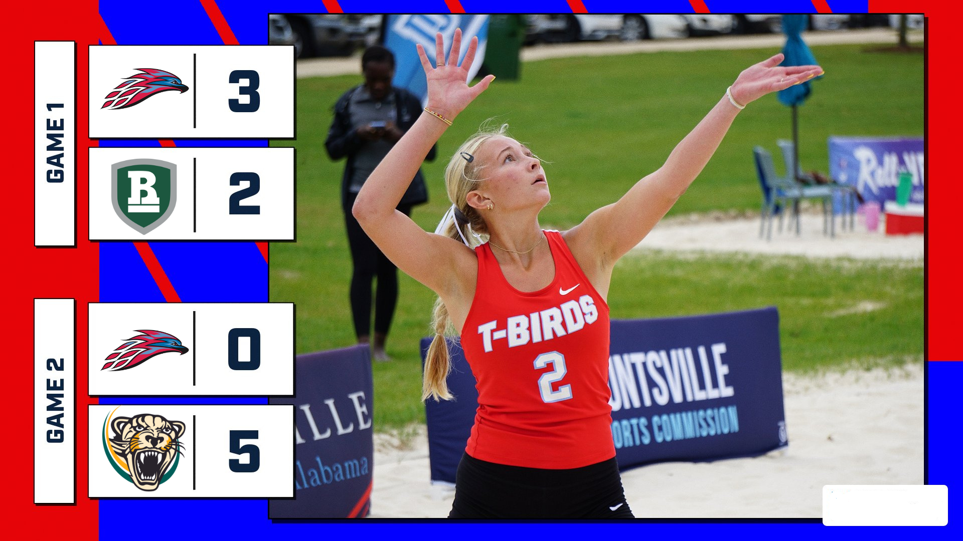 No. 5 Beach Volleyball splits in first day of pool play at Nationals