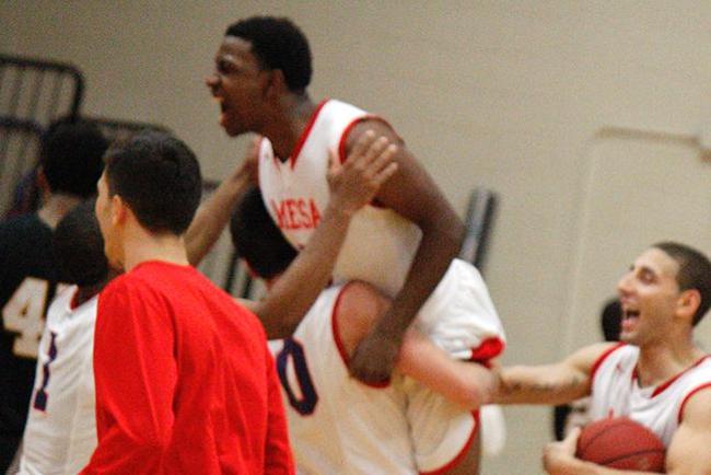 Charles Wardell made the two winning free throws with 2.3 seconds left (Photo by Jacob Dewald)