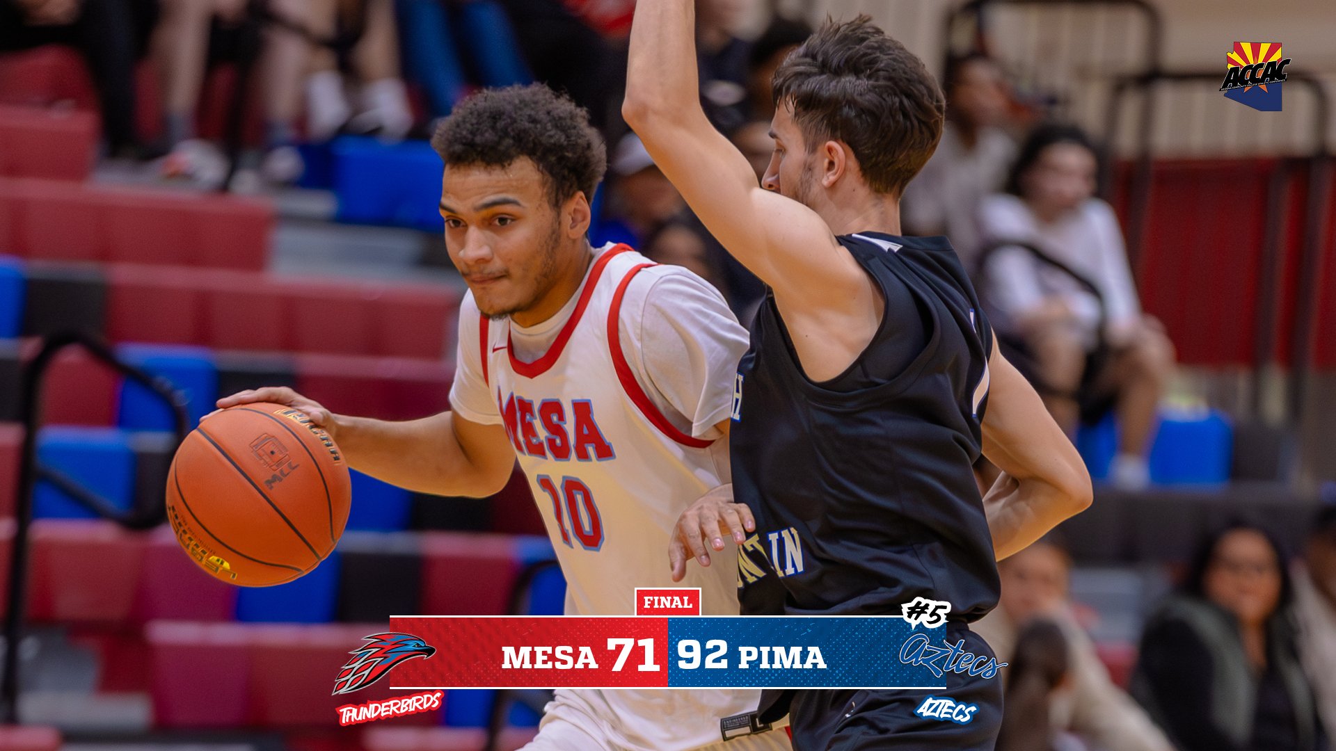 MEN'S BASKETBALL FALLS TO NO. 5 PIMA ON SATURDAY