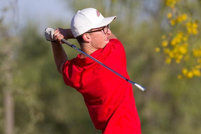 Austin Fletcher was the first round co-leader with an even-par 70