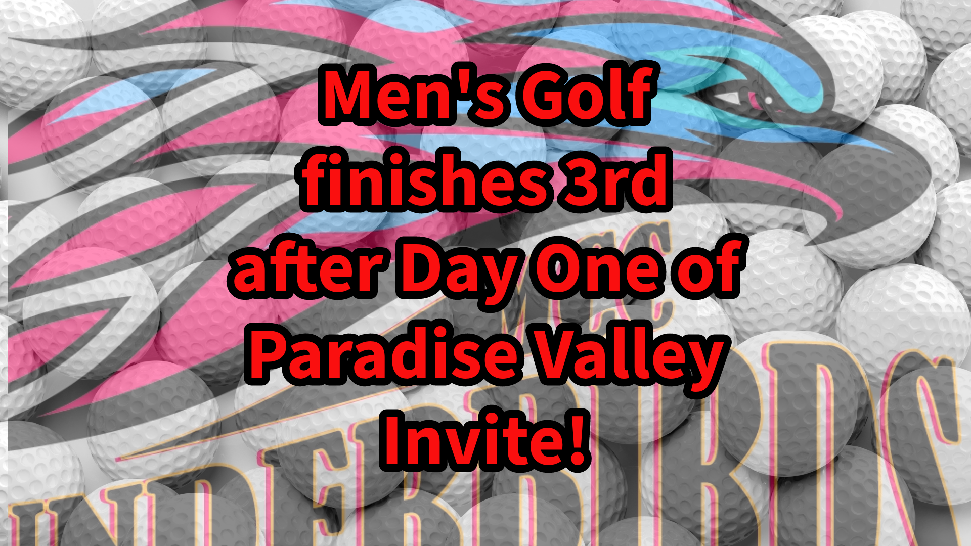 Men&rsquo;s golf 3rd after round one at PV Invite