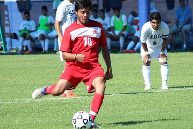 Ari Sanchez scored Mesa's first goal (Photo by Aaron Webster)