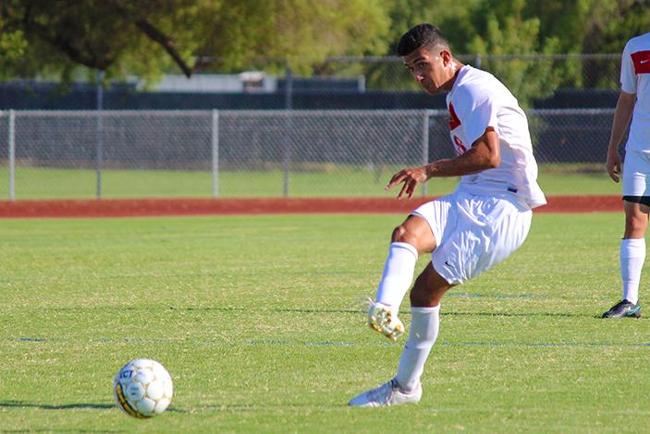 Benji Delgadillo scored the first three goals for the T-Birds (photo by Curt Ashcraft)