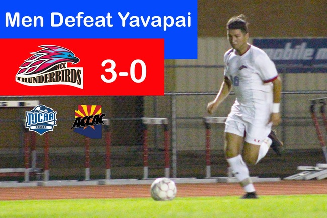 Mesa Men Shutout Yavapai 3-0 in Road Victory