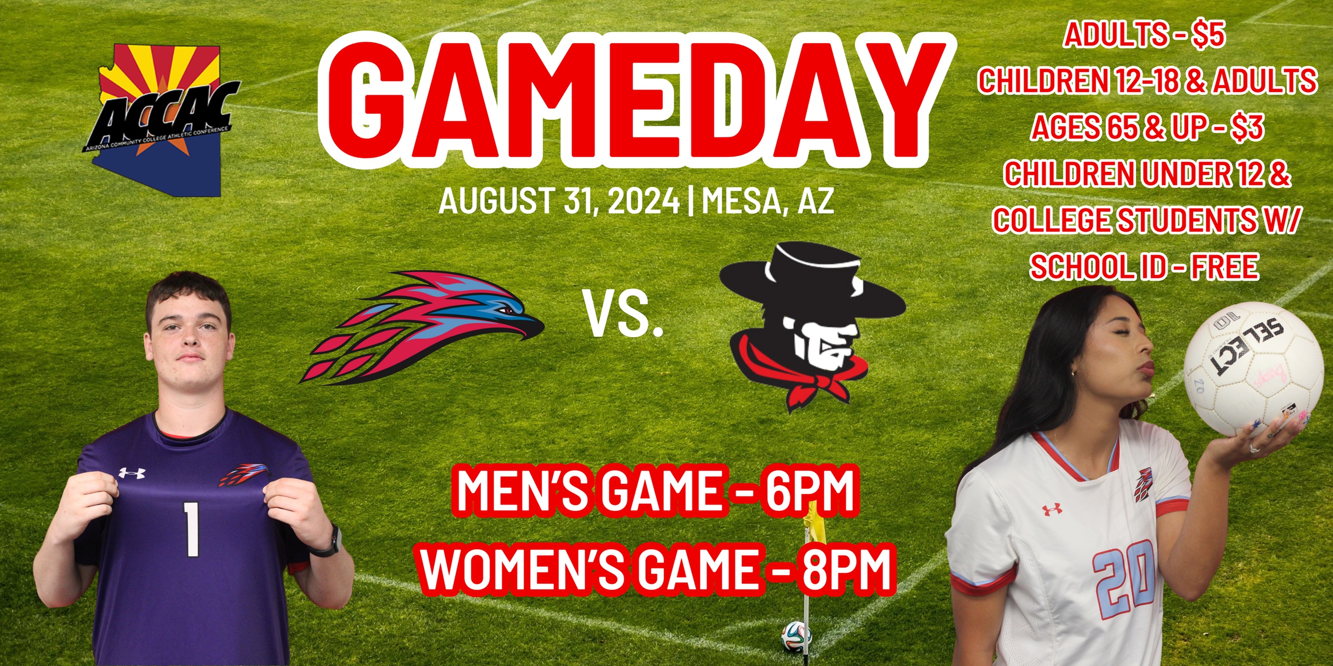 Mesa Soccer hosts Glendale for ACCAC battles on Saturday