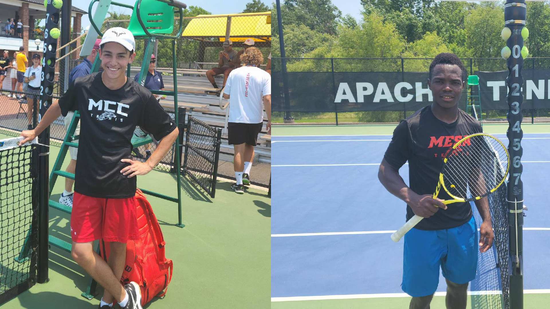 Andrew Hoffman, left, Duncan Mulenga