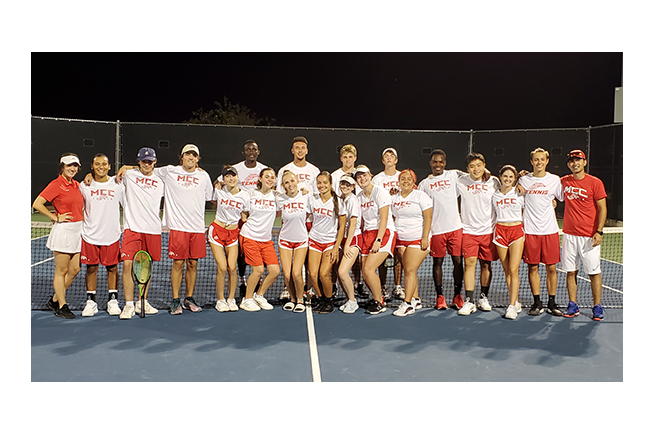 Tennis teams open season with scrimmage at Ottawa