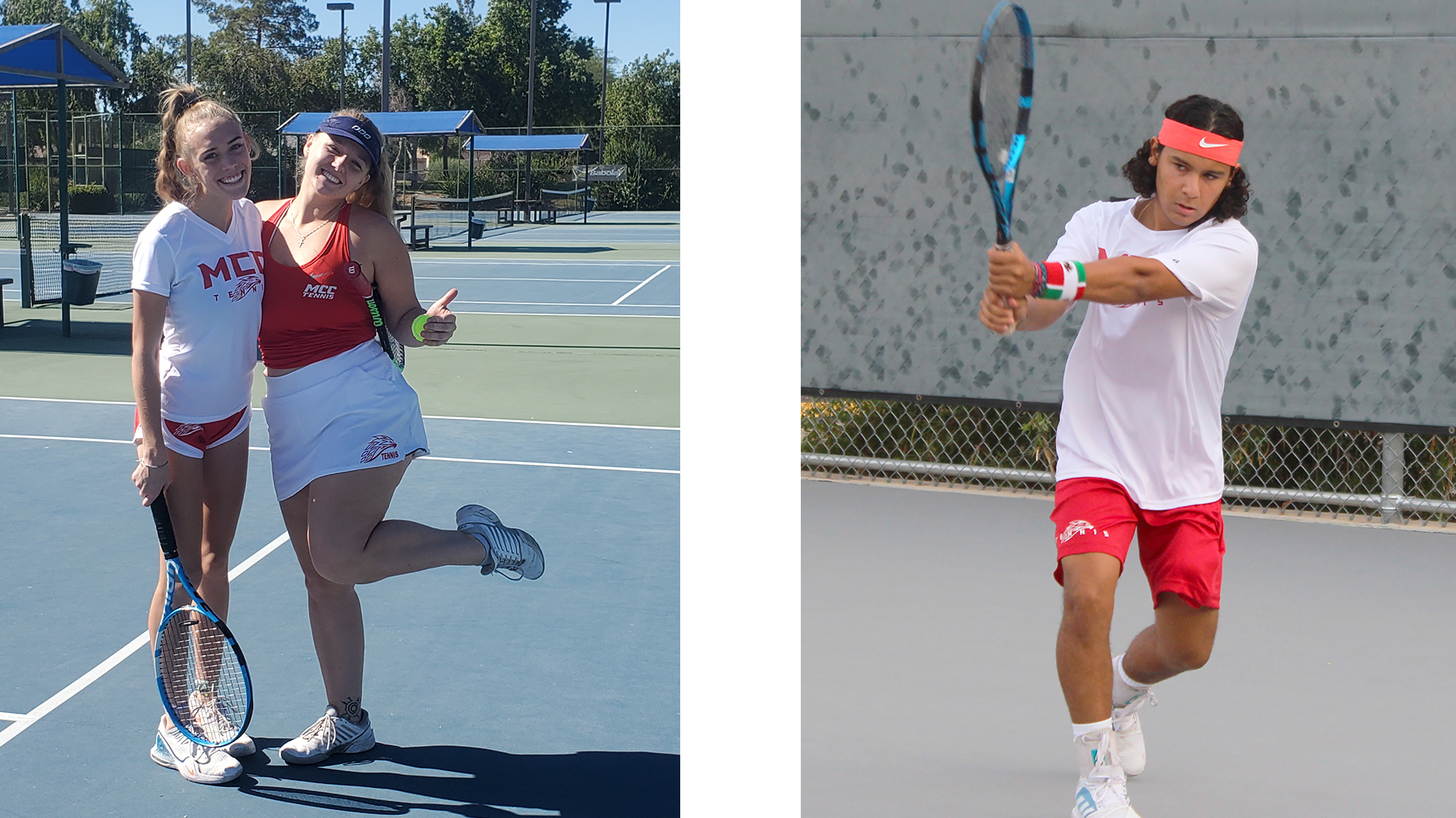 Men's and women's tennis each fall twice at Arizona Christian Inv.
