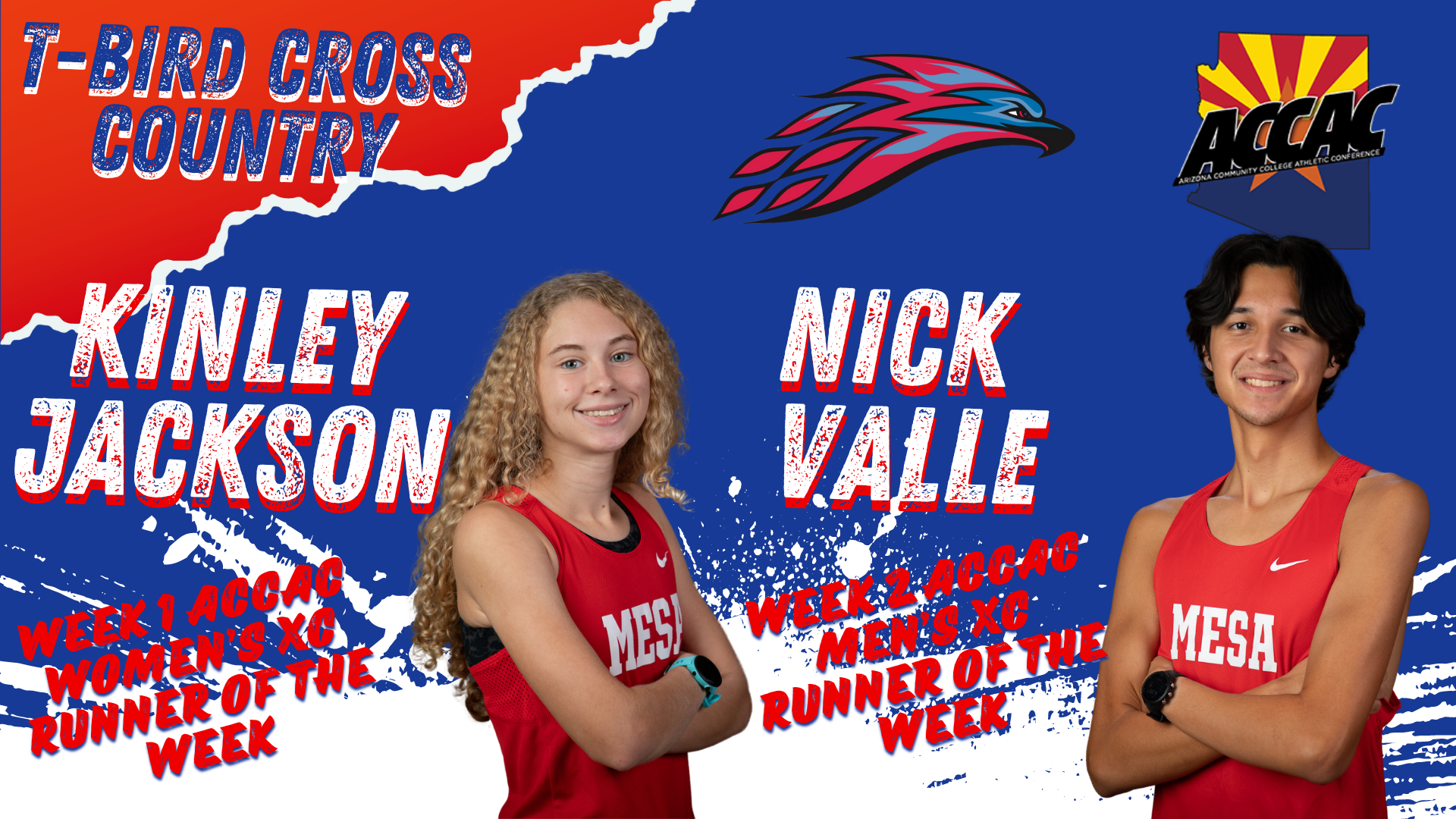 Jackson and Valle earn back-to-back ACCAC Runners of the Week awards