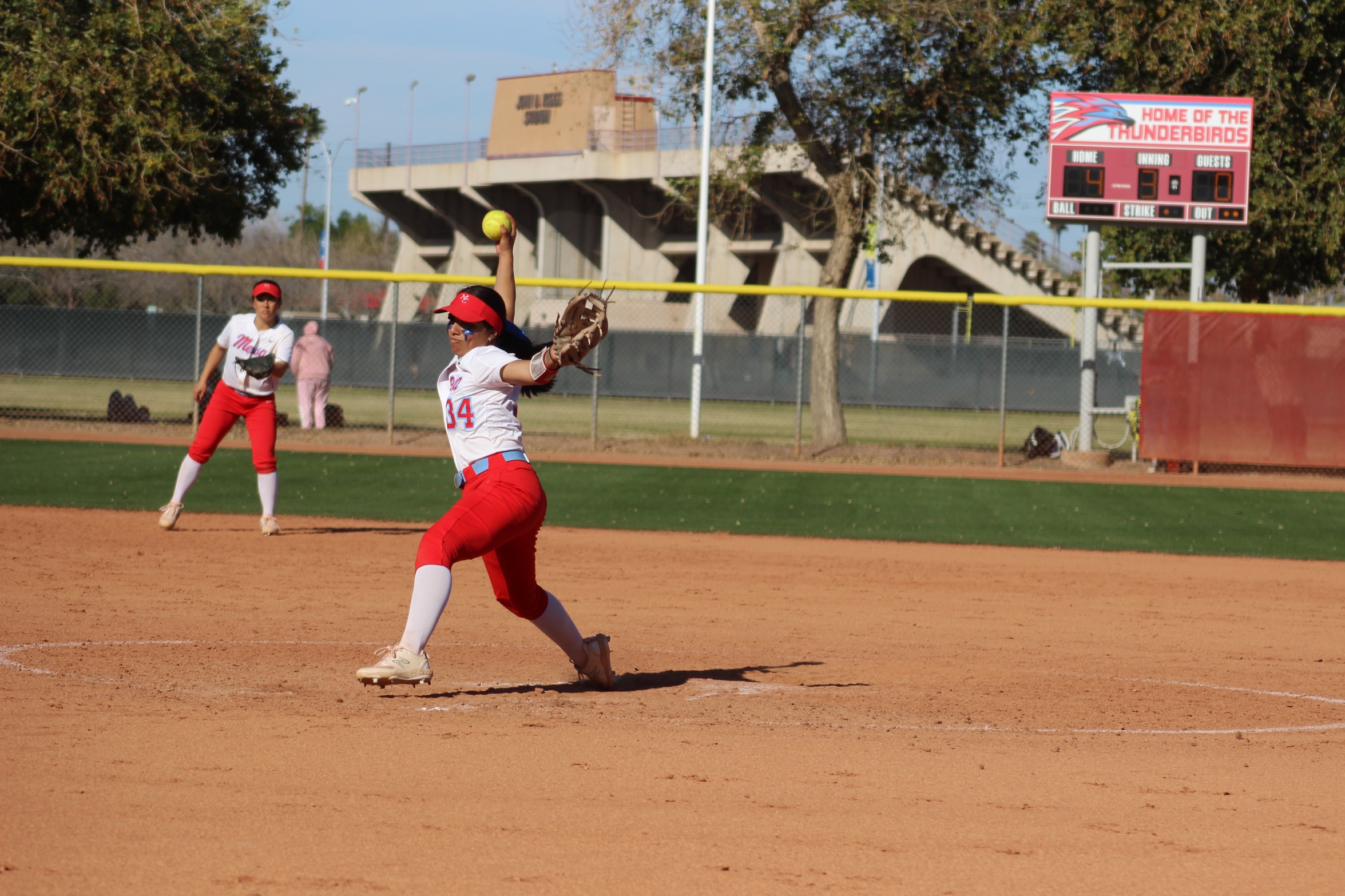 MCC softball splits with CGCC Saturday afternoon.