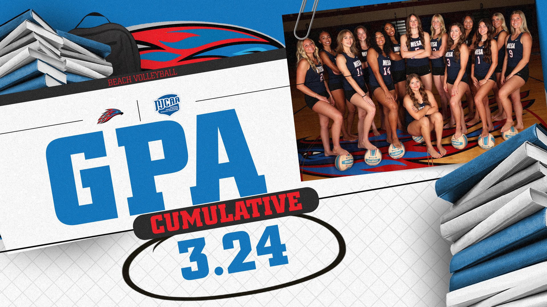 Beach Volleyball Extends Academic Team Streak to Five Years