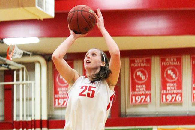 Megan Gillespie finished with 12 rebounds and nine points in the semi final victory over Glendale (Photo by Aaron Webster)