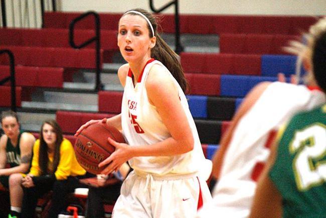 Megan Gillespie had a double-double with 12 points and 11 rebounds (Photo by Jacob Dewald)