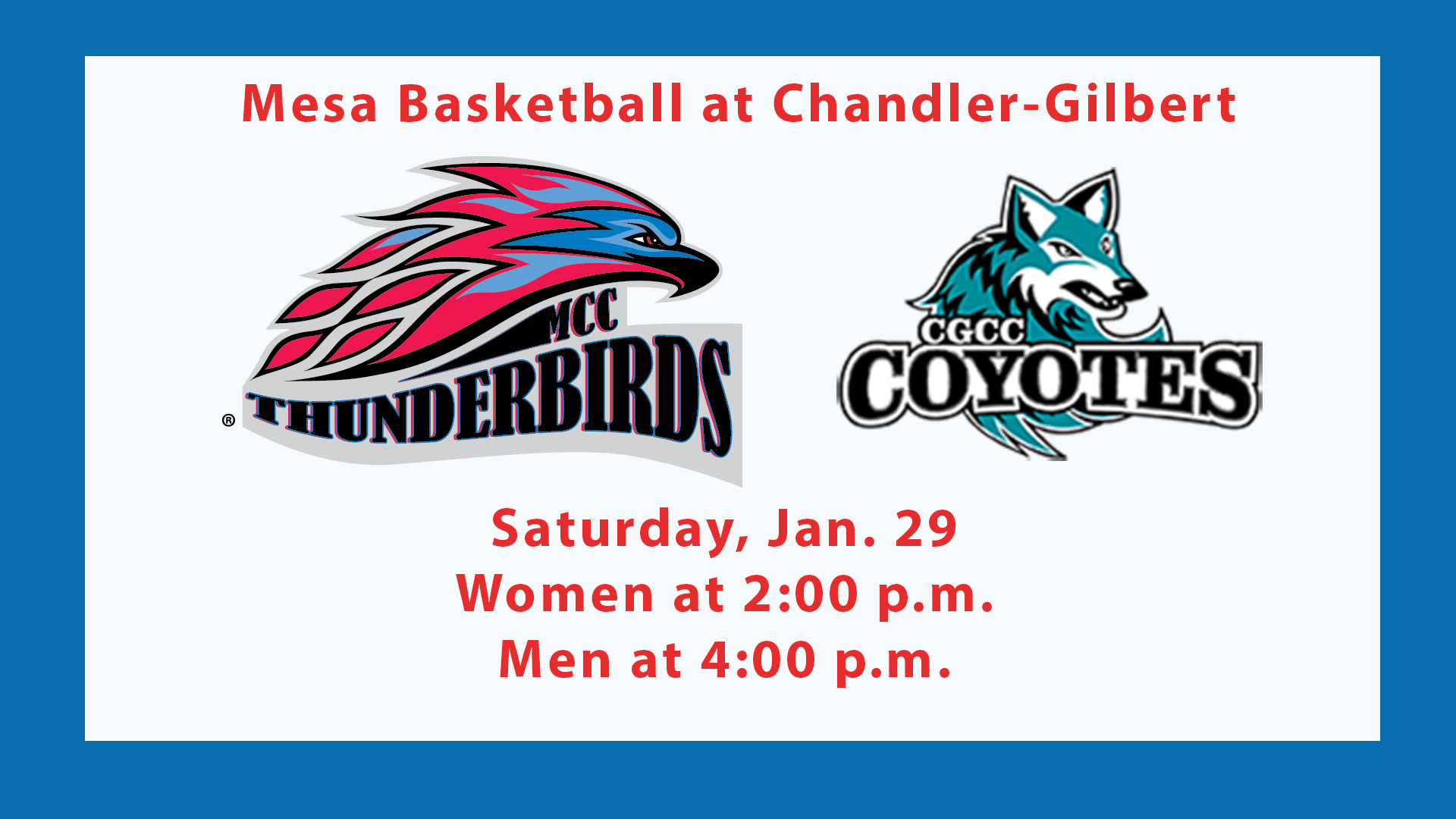 Thunderbirds Travel To Face Chandler-Gilbert