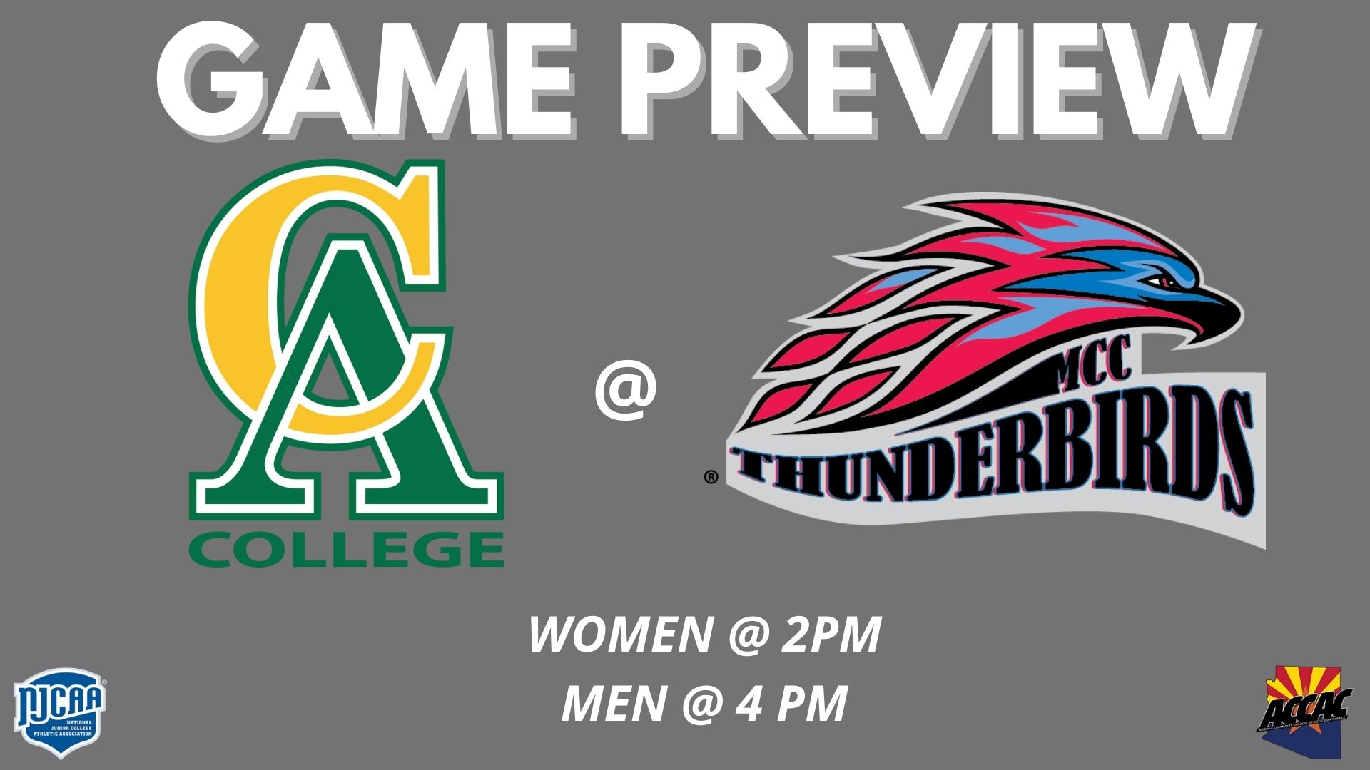 Thunderbirds Welcome Central Arizona On Saturday