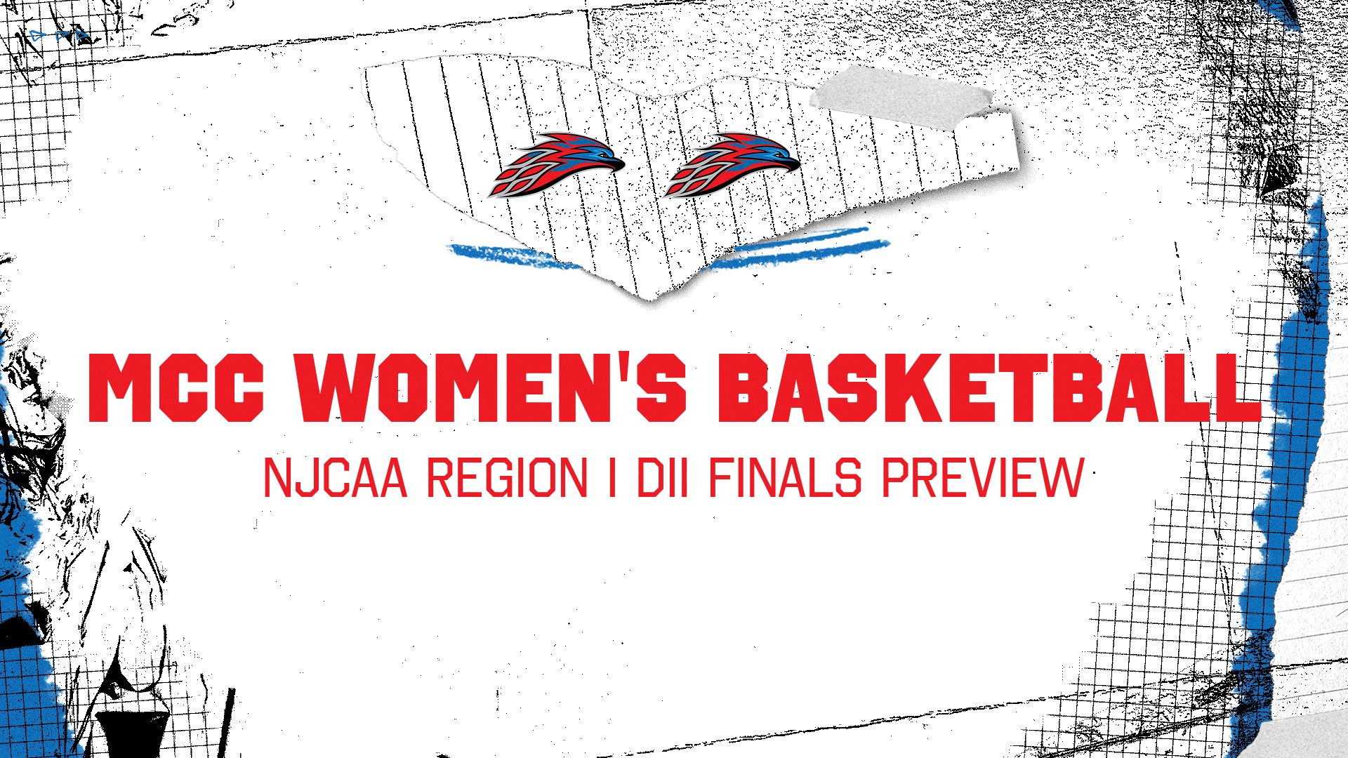 A graphic of MCC Women's Basketballs NJCAA Region I DII Finals Preview