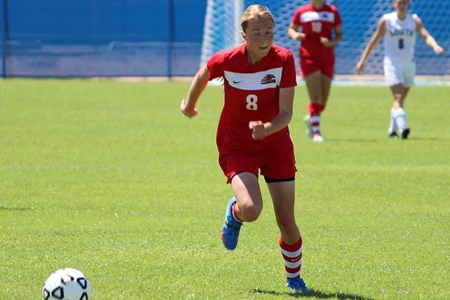 Tawsi Rohner's goal put MCC on top, 1-0 (Photo by Aaron Webster)