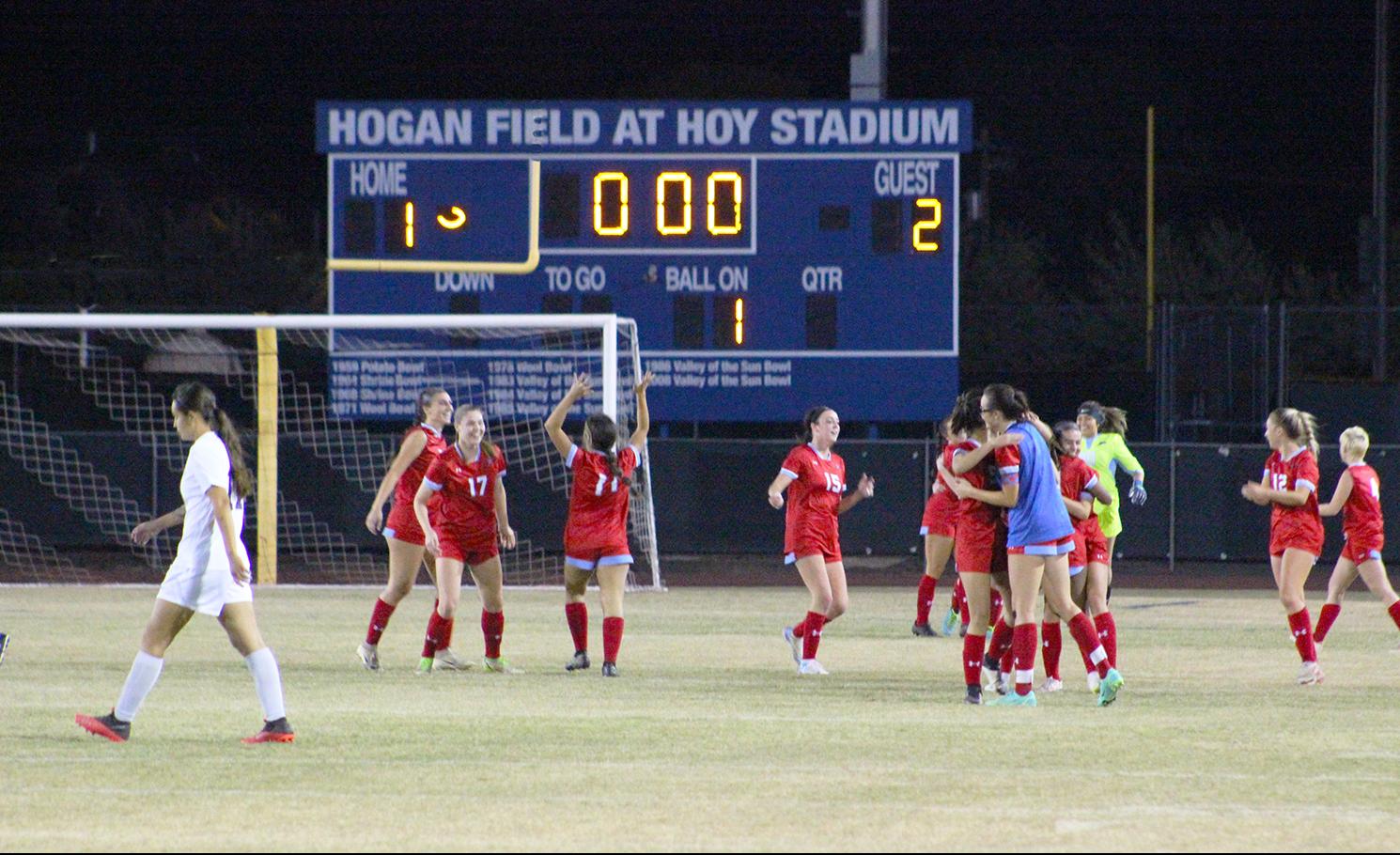 VICTORY! Mesa Upsets Top Seed Phoenix College, 2-1, in Conference Semi's