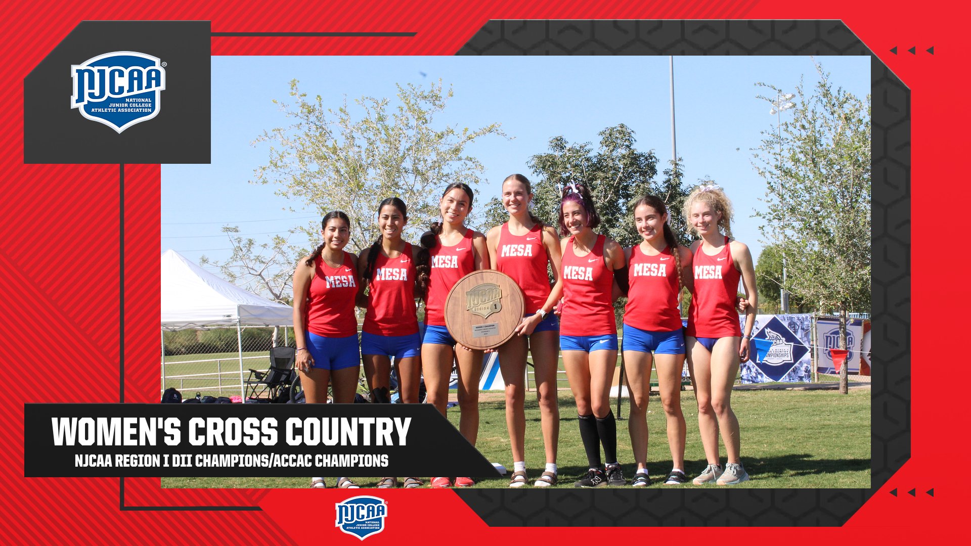 NO. 1 MESA WOMEN&rsquo;S CROSS COUNTRY CLAIMS ACCAC AND REGION I TITLES
